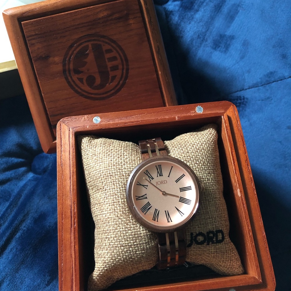 Jord Cassia Watch (Walnut & Vintage Rose)
